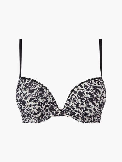Calvin Klein Underwear HU777995 | Calvin Klein Liquid Touch Plunge Női Melltartó Fehér / Fekete